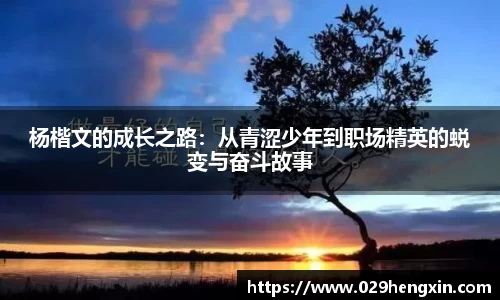 杨楷文的成长之路：从青涩少年到职场精英的蜕变与奋斗故事